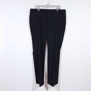 Esprit Black Dress Pants Size 14 High Rise Straight Leg Career Work Trousers